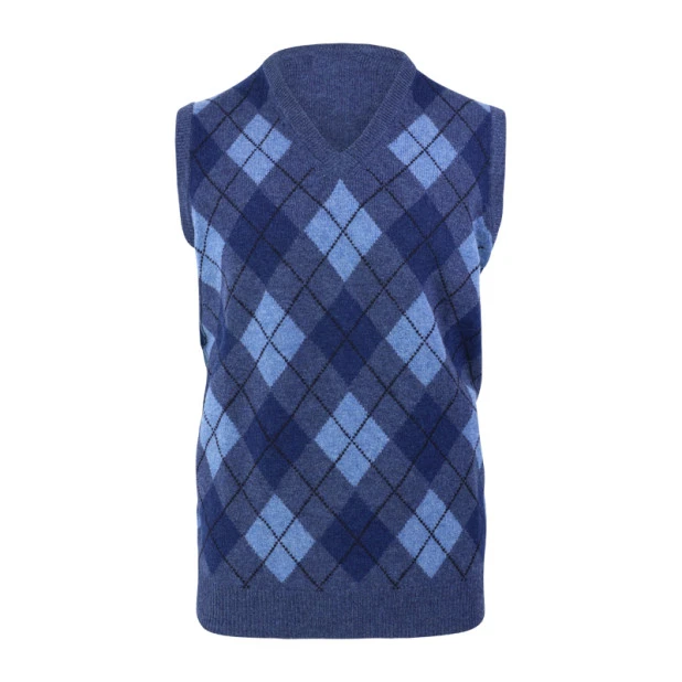 Alan Paine Spencer Rockley | Jeans Blauw Argyle Ruit | www.pietkoopmans.nl