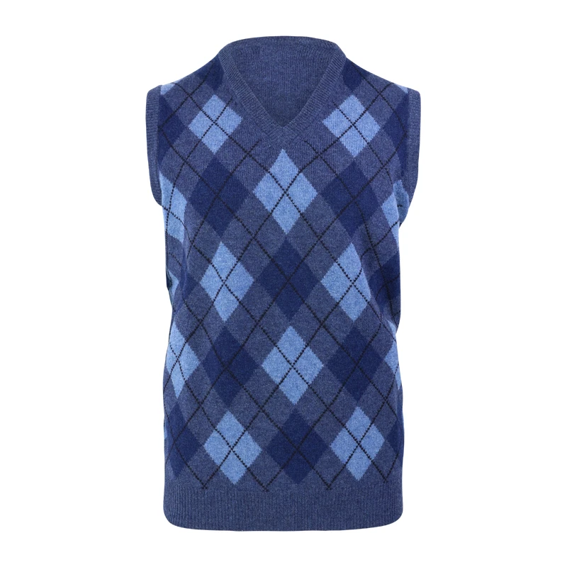 Alan Paine Spencer Rockley | Jeans Blauw Argyle Ruit | www.pietkoopmans.nl