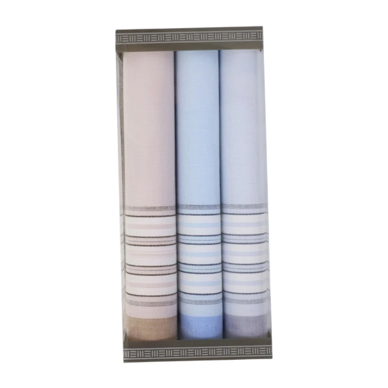 Trio Zakdoeken met Lichte Kleuren | www.pietkoopmans.nl