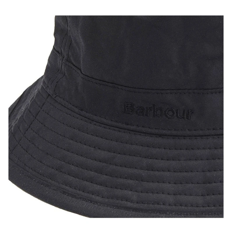 Barbour Bucket Waxhoed | Zwart | www.pietkoopmans.nl
