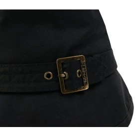 Barbour Bucket Waxhoed Gesp | Zwart  
