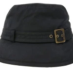 Barbour Bucket Waxhoed Gesp | Zwart | www.pietkoopmans.nl