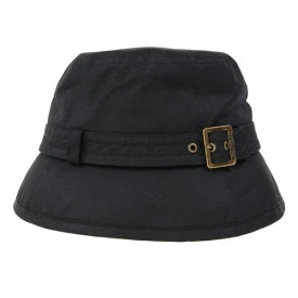 Barbour Bucket Waxhoed Gesp | Zwart  
