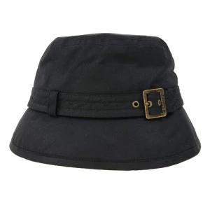 Barbour Bucket Waxhoed Gesp | Zwart  