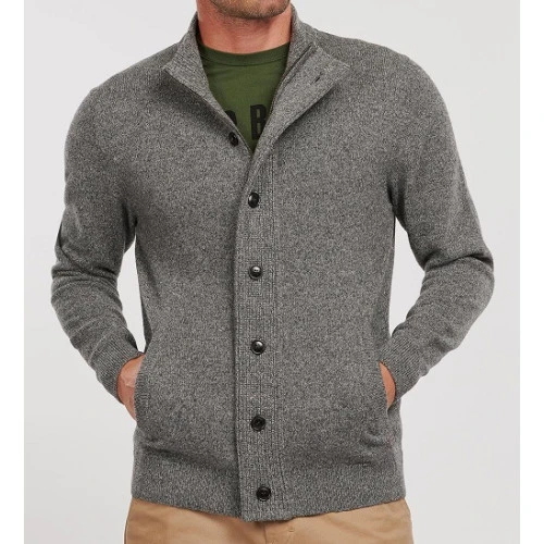 Barbour Tisbury Wollen Vest | Grey | www.pietkoopmans.nl