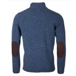 Barbour Lamswol Troye Trui | Blauw Melange | www.pietkoopmans.nl