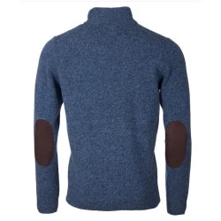 Barbour Lamswol Troye Trui | Blauw Melange