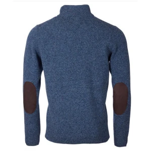 Barbour Lamswol Troye Trui | Blauw Melange