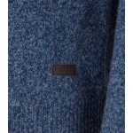 Barbour Lamswol Troye Trui | Blauw Melange | www.pietkoopmans.nl