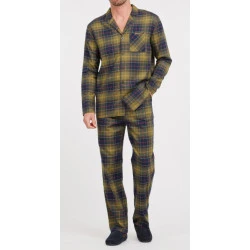 Barbour Flanel Pyjama | Olijf Tartan