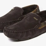 Barbour Luxe Pantoffel | Suede Brown | www.pietkoopmans.nl