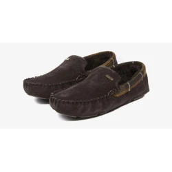 Barbour Luxe Pantoffel | Suede Brown