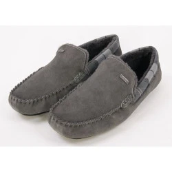 Barbour Luxe Pantoffel | Suede Grey
