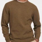 Barbour Lamswol Sweater | Willow Green | www.pietkoopmans.nl