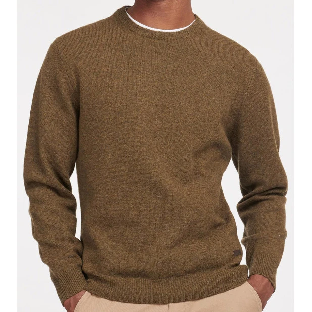 Barbour Lamswol Sweater | Willow Green | www.pietkoopmans.nl
