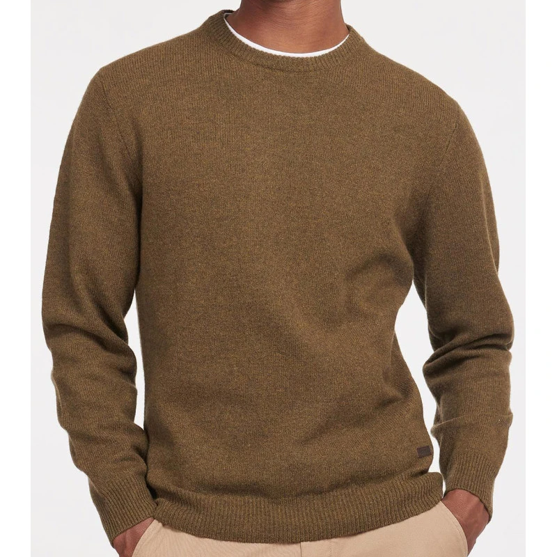 Barbour Lamswol Sweater | Willow Green | www.pietkoopmans.nl