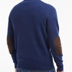Barbour Lamswol Troye Trui | Koningsblauw | www.pietkoopmans.nl