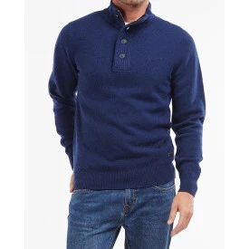 Barbour Lamswol Troye Trui | Koningsblauw