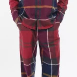 Barbour Flanel Pyjama | Laith Rood | www.pietkoopmans.nl