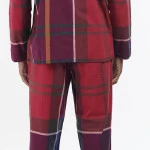 Barbour Flanel Pyjama | Laith Rood | www.pietkoopmans.nl