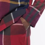 Barbour Flanel Pyjama | Laith Rood | www.pietkoopmans.nl