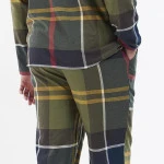 Barbour Flanel Pyjama | Laith Olijf | www.pietkoopmans.nl