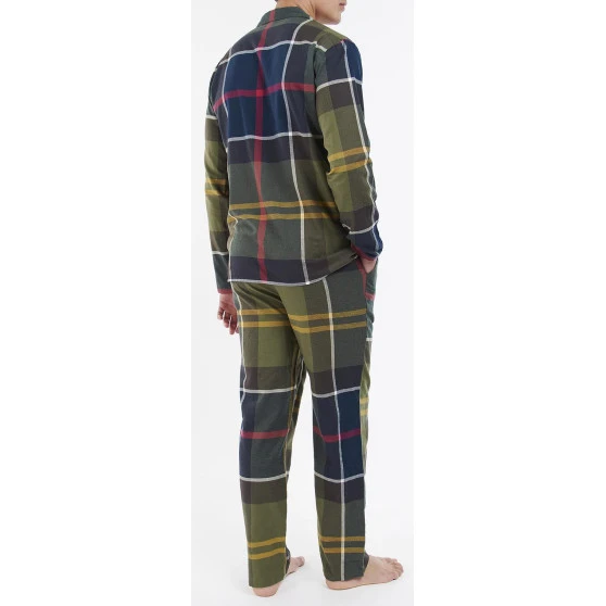 Barbour Flanel Pyjama | Laith Olijf | www.pietkoopmans.nl