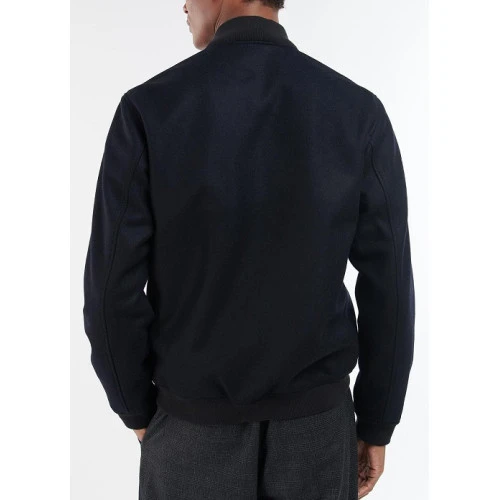 Barbour Oben Wollen Jack | Navy | www.pietkoopmans.nl