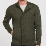 Barbour Tisbury Wollen Vest | Donker Groen | www.pietkoopmans.nl