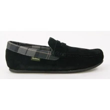 Barbour Luxe Pantoffel | Suede Zwart