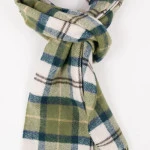 Barbour Lamswol Sjaal | Groen | www.pietkoopmans.nl