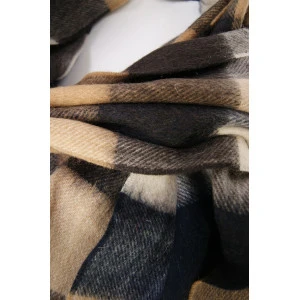 Barbour Tattersal Lamswol Sjaal | Camel