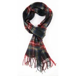 Barbour Wol Cashmere Shawl | Rood Geruit
