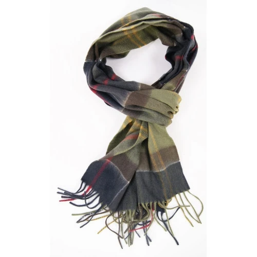 Barbour Cashmere Shawl | Olijf | www.pietkoopmans.nl