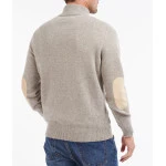 Barbour Lamswol Troye Trui | Beige | www.pietkoopmans.nl