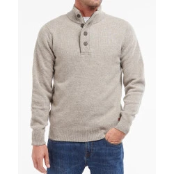 Barbour Lamswol Troye Trui | Beige