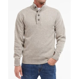 Barbour Lamswol Troye Trui | Beige