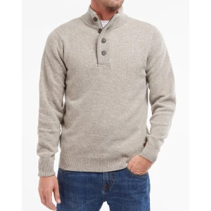 Barbour Lamswol Troye Trui | Beige