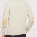 Barbour Lamswol Troye Trui | Stone | www.pietkoopmans.nl