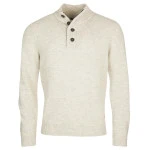 Barbour Lamswol Troye Trui | Stone | www.pietkoopmans.nl
