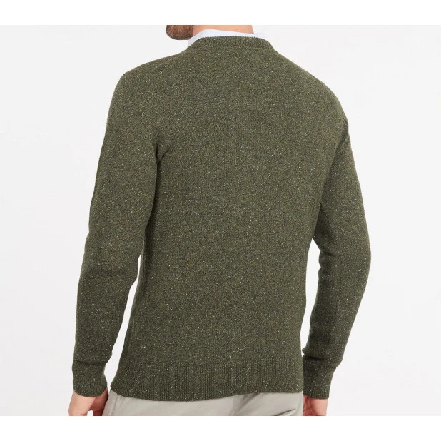 Barbour Knit Tisbury  | Groen Spikkel | www.pietkoopmans.nl