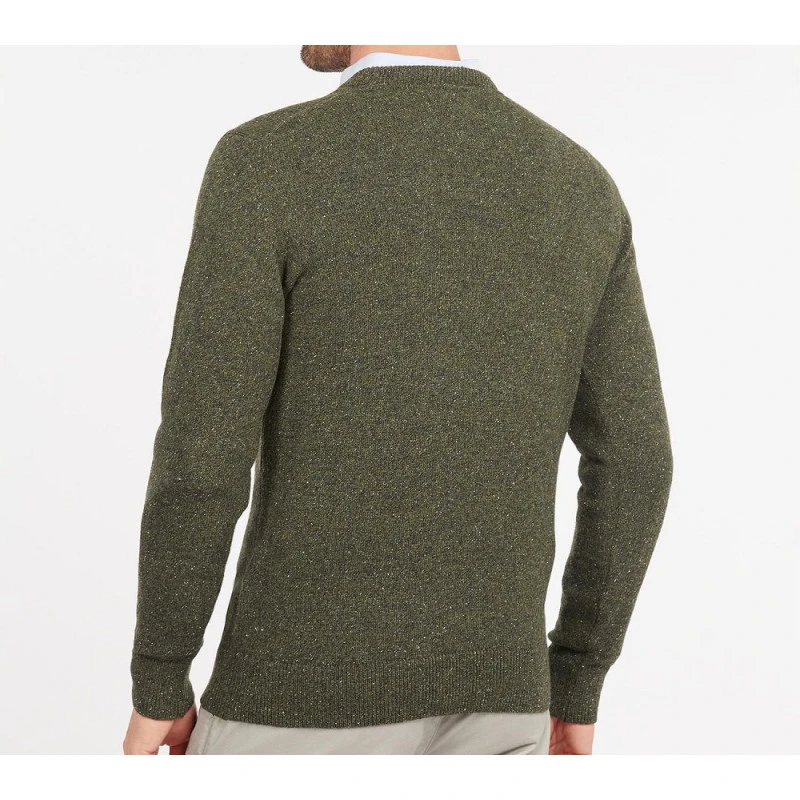 Barbour Knit Tisbury  | Groen Spikkel | www.pietkoopmans.nl
