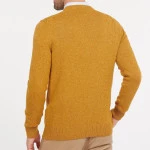 Barbour Knit Tisbury  | Oker Spikkel | www.pietkoopmans.nl