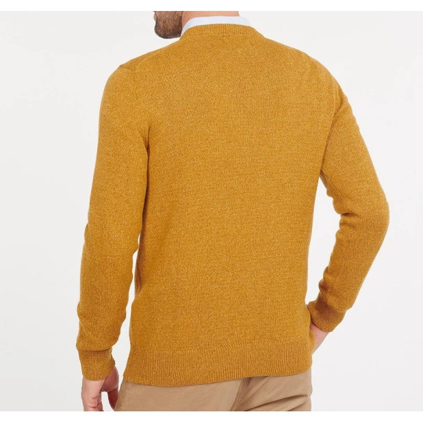 Barbour Knit Tisbury  | Oker Spikkel | www.pietkoopmans.nl
