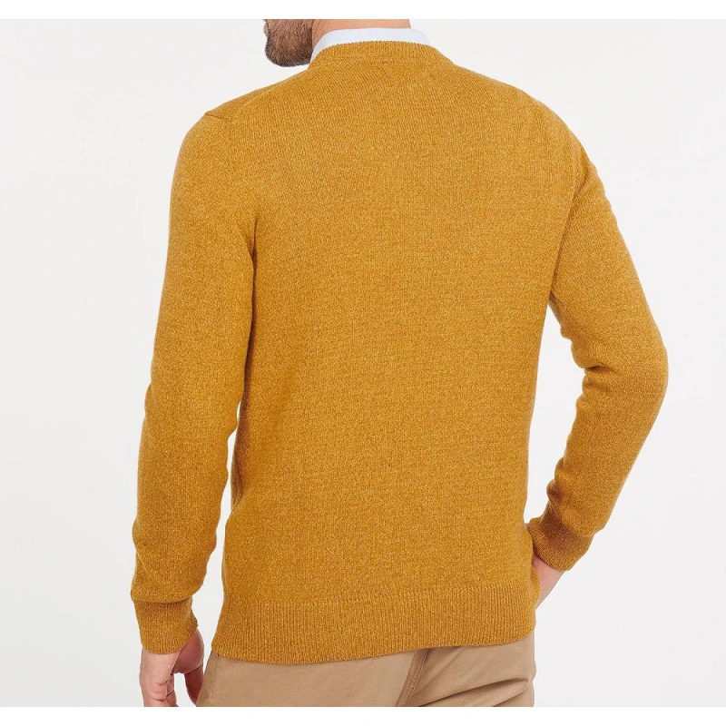 Barbour Knit Tisbury  | Oker Spikkel | www.pietkoopmans.nl