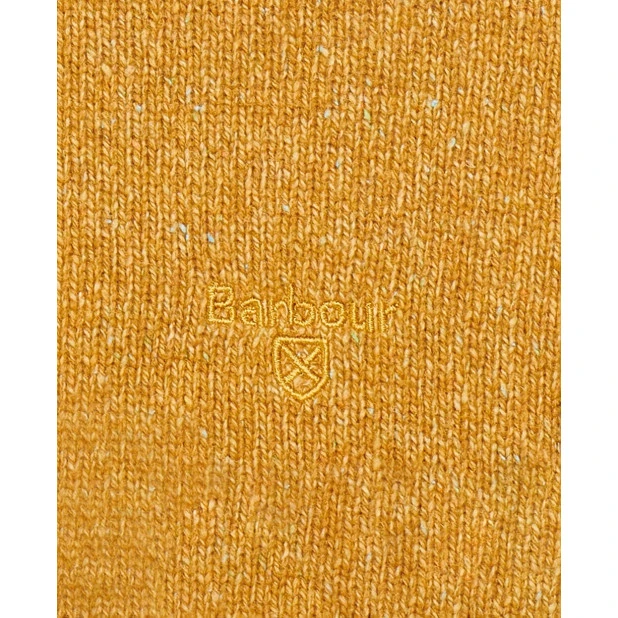 Barbour Knit Tisbury  | Oker Spikkel | www.pietkoopmans.nl