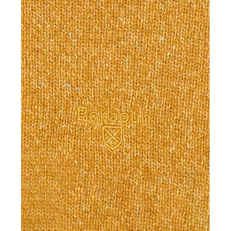 Barbour Knit Tisbury  | Oker Spikkel | www.pietkoopmans.nl
