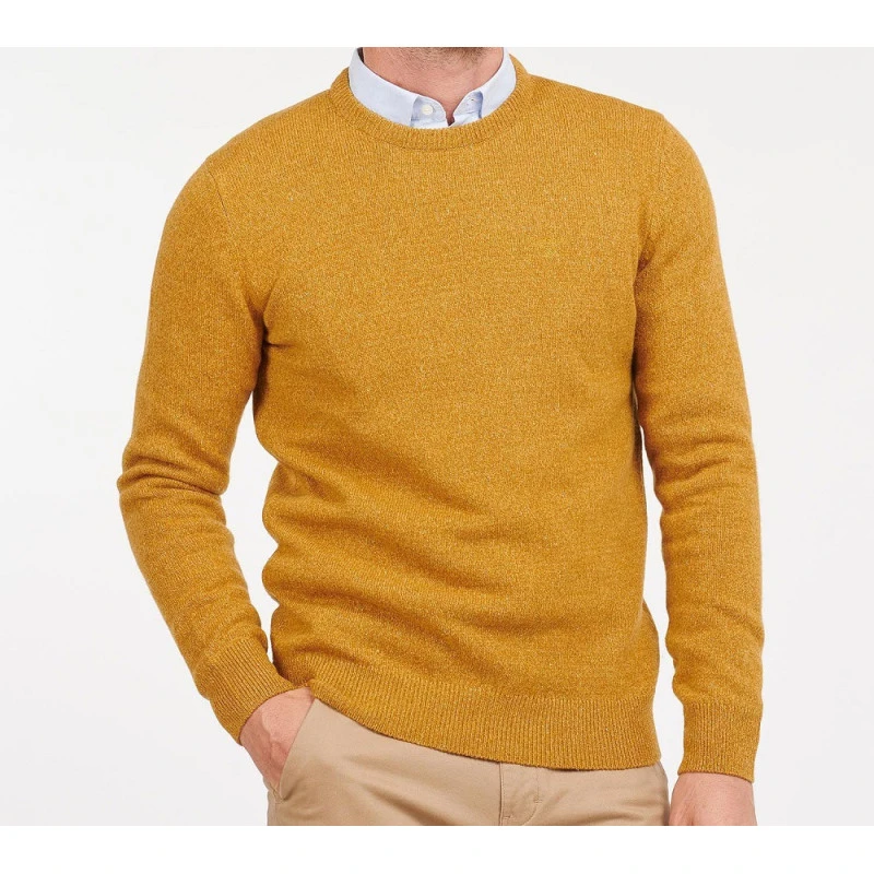 Barbour Knit Tisbury  | Oker Spikkel | www.pietkoopmans.nl
