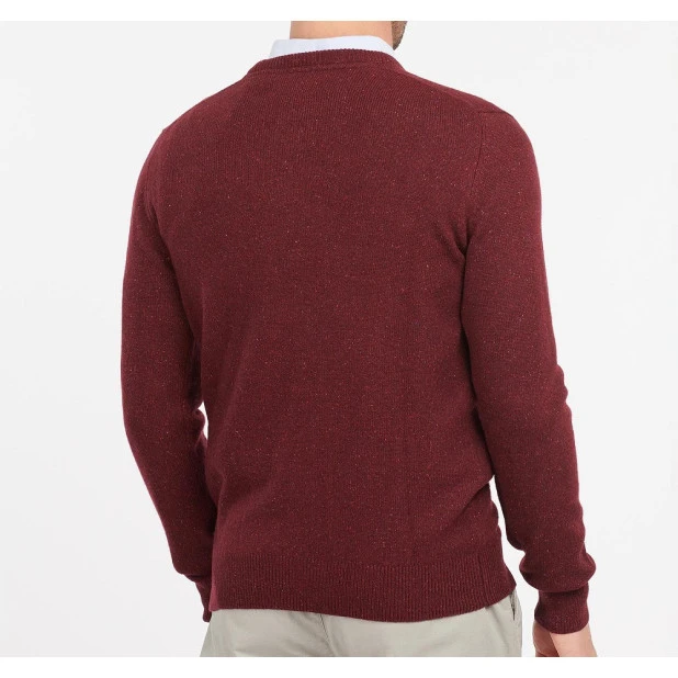 Barbour Knit Tisbury  | Bordo Spikkel | www.pietkoopmans.nl
