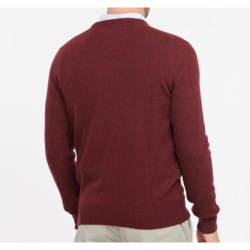 Barbour Knit Tisbury  | Bordo Spikkel | www.pietkoopmans.nl